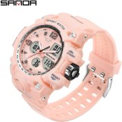 Resim Hanyang 942 Ms Pembe Sanda Yeni Erkek Saatleri 50 M Su Geçirmez Spor Askeri Kuvars Izle Erkek Dijital Kol Saati Çok Fonksiyonlu Saat (Yurt Dışından) 