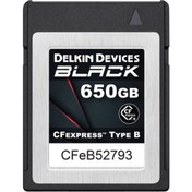 Resim Delkin Devices 650GB Black Cfexpress™ Type B Hafıza Kartı 