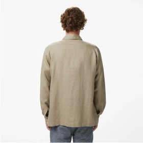 Resim Nautica Erkek Bej Regular Fit Keten Gömlek W65420T.2CA 