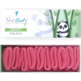 Resim Novibaby 5'li Bambu Yenidoğan Bebek Çorabı I Candy I 0-6 ay "Karışık Renkli" 