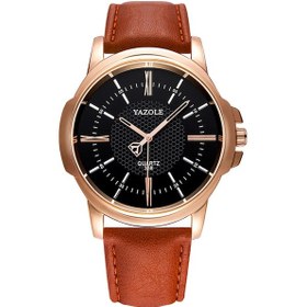 Resim İş Moda Erkek Saatleri Kuvars Saat Deri Kordonlu Kol Saati Kıyafet Saatleri Çok Renkli 