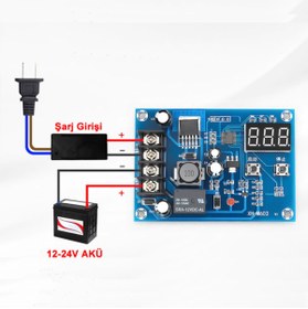 Resim ROBİZ Xh-m603 Akü Şarj Kontrol Kartı Xh-m603 Batarya Akü Şarj Kontrol Devresi 12v 24v Kurşun Asit Jel 