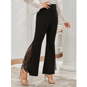 Resim Ahes Shopping Kadın Ispanyol Paçadantel Detay Dalgıç Tayt 