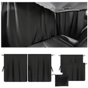 Resim Xuweiwei Black Curtains And Drapes 5 Parça Araç Perdesi Seti Polyester Malzeme Sedan Ve Suvlar İçin 