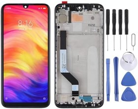 Resim Xiaomi Redmi ile Uyumlu Note 7 Lcd Ekran Dokunmatik Full Çıtalı Siyah 