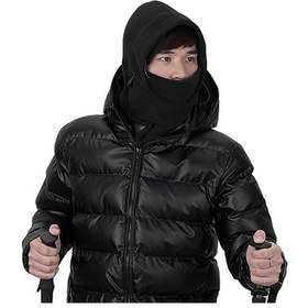 Resim Aotu At8720 Çift Katmanlı Kış Açık Kayak Kap Boyun Eşarp Erkek Kadın Yüz Maskesi Rüzgar Geçirmez Kap - Siyah 