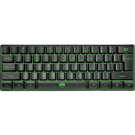 Resim Kablosuz Klavye 61 Tuş Bt+2.4g Çift Modlu Klavye Rgb Arka Aydınlatma Efekti Abs İki Renkli Enjeksiyo 