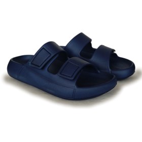 Resim Oregon Shoes Feelup Comfort Taban Eva Erkek Plaj Havuz Deniz Günlük Cırtlı Terlik Lacivert 
