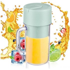 Resim Qingmipy Usb Şarjlı Taşınabilir Meyve Blenderi, 340ml Kapasite, 1200mah Batarya, Ip67 Su Geçirmez, Yeşil 