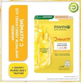 Resim C Vitamini İçeren Parlaklık Verici Kağıt Yüz Maskesi 