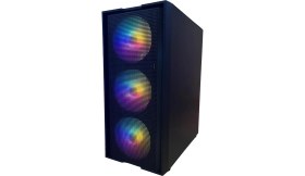 Resim Bugatek Adagan 4X12CM Raınbow Mid Tower Tempered Cam Gaming Bilgisayar Kasası 