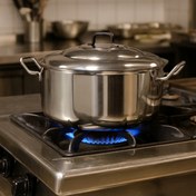 Resim Davet Öztryakiler 108 Litre Paslanmaz Çelik Helvane Tencere -Mega Boy Tencere 