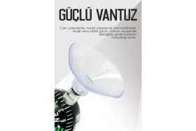 Resim Şüscaroto Araç Içi Vantuzlu Pusula Seti Orta Boy 6'lı Ayarlı Nostalji Renkli 