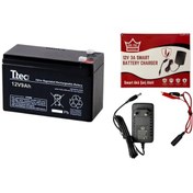 Resim Ttec 12v 9ah Akü Ve 3 Amper Hızlı Şarj Aleti 