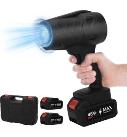 Resim Başkenttekno M1 Kablosuz Hava Üfleyici - Fırçasız Motorlu 3 Kademeli 8000MAH Yedek Bataryali Tanişma Çantali 