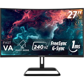 Resim Rampage XYRA XR27C240F 27'' 240Hz Fast VA FHD Freesync/Gsync RGB R1500 Curved Oyuncu Monitörü 