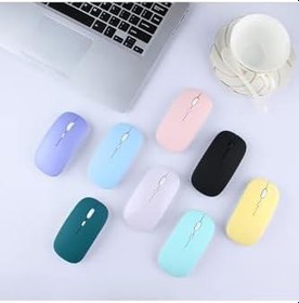 Resim Samsung Galaxy A9 Plus X210 ile Uyumlu Şarj Edilebilir Tablet Kablosuz Bluetooth Mouse Siyah 
