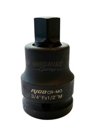 Resim Rico 3/4-1/2 Değişebilir Başlıklı Havalı Lokma Düşürücü Adaptör 