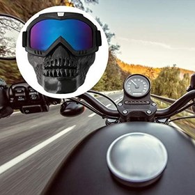 Resim Çıkarılabilir Motosiklet Gözlükleri, Dış Mekan Anti-UV Kayak Sporları Yüksek Şeffaf Lensli Motosiklet Yarışı Gözlükleri, Ergonomik Tasarım Ve Ayarlanabilir Askı, Benzersiz 
