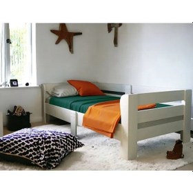 Resim Fawdecor Doğal Mdf-lam Sedir Karyola Baza Beyaz 