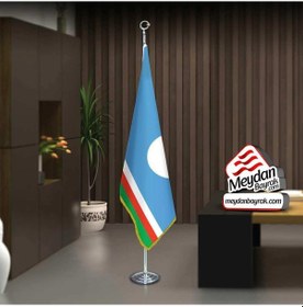 Resim Yakutistan -saha Cumhuriyeti Bayrak -ofis -makam-toplantı Odaları -direkli -saçaklı Makam Bayrağı 1 