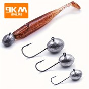 Resim 9KM 10 adet Rockfish AJING Balıkçılık saç tokası - Yumuşak Salyangoz Yem, Karides, Alabalık, Sazan ve Tuzlu Su Balıkçılığı için Kurşunlu saç tokası - Dayanıklı Siyah Metal saç tokası, Kırmızı ve Beyaz Tasarım, Balıkçılık saç tokası, Tuzlu Su Balıkçılığı Takımı, Sağlam Metal saç tokası 