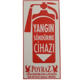 Resim Poyraz Yangın Söndürme Tüpü Abc Tozlu 6kg 2025 Üretim 2029 tekrar dolum askı aoaratı levha hedıyeli 