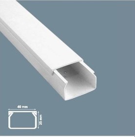 Resim Mutlusan 40X25 Yapışkanlı Kablo Kanalı 80 Metre 