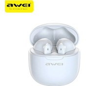 Resim T68-beyaz Awei T68 Enc Gürültü Önleyici Kulaklık 5.3 Bluetooth Kulaklık Ile 4 Mic Kablosuz Kulaklık Oyun Hifi Bas Ses Spor Kulaklık 