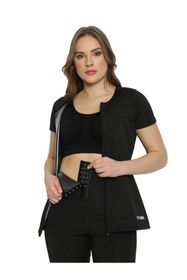 Resim FİT1BEDEN Battal Yüksek Bel Agraflı Inceltici Sıkılaştırıcı Sauna Tayt+fermuarlı Body Fitjel Takım 