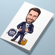 Resim Elinden Her İş Gelen Erkek Tebrik Kartı 