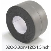 Resim Maxaccess 1 Rulo Pvc Su Yalıtım Şeridi Kendinden Yapışkanlı 320x3.8cm Gri Mutfak Banyo Dolgu Bandı 