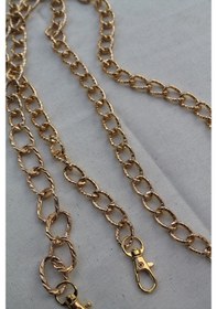 Resim Gold Zincirli Dekoratif Çanta Askısı 105Cm Altın 