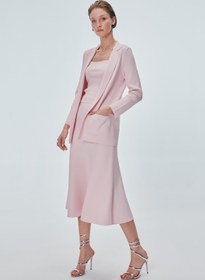Resim Kloş Midi Pembe Etek - Pembe / M 