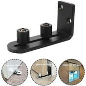 Resim Siyah Salıncak Durdurucu, İtmeli Zemin Ray Sistemi, Gömme Sürgülü Kapı 