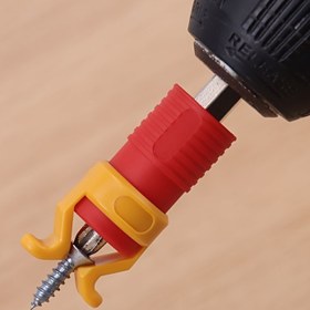 Resim 1 adet Vida Tutucu, Güvenli Vida ve Uç Tutma için Plastik Ahşap İşleme Aracı, Manuel İşletim, Elektrik Gerektirmez 