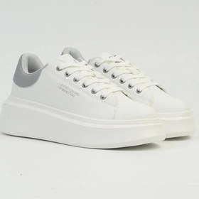 Resim Benetton 10232 İthal Yüksek Düz Taban Bağcıklı Kadın Sneaker Spor Ayakkabı 001 