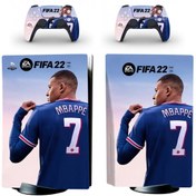 Resim Kt Grup Fıfa 22 Kylian Mbappe Playstation 5 Standart Dijital Versiyon Sticker Kaplama Seti 