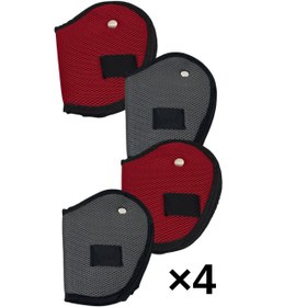 Resim ribac 4 Adet Çocuk Emniyet Kemeri Tutucu Klips Araç İçi Kemer Düzenleyici 