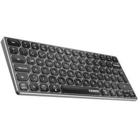 Resim Everest KB-BT97 Siyah\u002FGri Bluetooth Ultra İnce+Şarjlı Q Mac\u002FWin\u002FAndroid\u002FIos Uyumlu Kablosuz klavye 