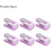 Resim Springsun 6'li Yatak Örtüsü Sabitleyici - Kaymaz, Görünmez, Pratik Çarşaf Klipsi Mor 