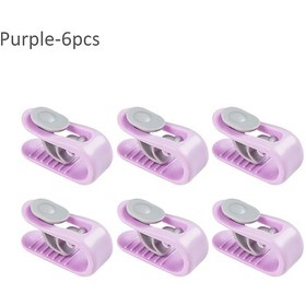 Resim Springsun 6'li Yatak Örtüsü Sabitleyici - Kaymaz, Görünmez, Pratik Çarşaf Klipsi Mor 