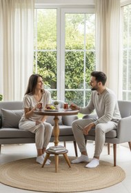 Resim Evnalia Dekoratif Fiskos Ahşap Torna Ceviz Cilalı Ayak Mdf Yan Sehpa Çiçeklik Vazo Abajur Standı 52 Cm Çap 