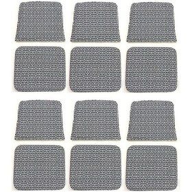 Resim Knsz minder seti 6 lı mazlum talen kumaş oturma ve sırt tel sandalyesi minderi bir arada 