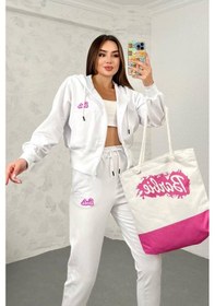 Resim Koza Butik Kadın Barbie Baskılı Eşofman Takımı 3861-24 001 