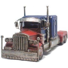 Resim Metal Tır Dekoratif Büyük Boy Tır Çekicisi Klasik 36 Cm 
