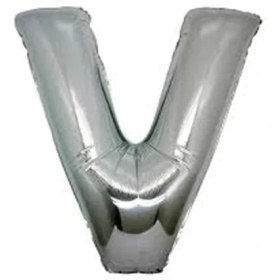 Resim Gümüş Rengi Folyo Balon 1 Metre 