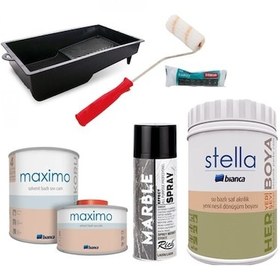 Resim Bianca Stella Boya Seti Beyaz + Ladin Sprey 