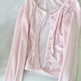 Resim Genç Kadınlar için Pembe Şık Ceket, Uzun Kollu Yeni Hırka Dış Giyim - Minyon Figürler 