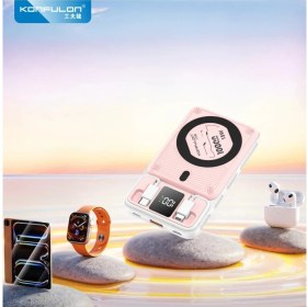 Resim Konfulon LVSQVR M25W 10.000 mAh 20W PD Magsafe Powerbank (134108) - Pembe 
